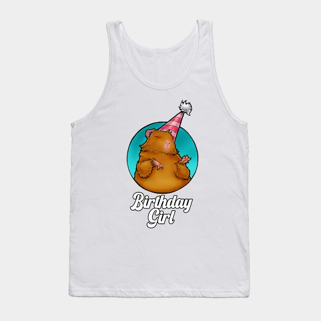 Guinea Pig - Birthday Girl Tank Top by Nat Ewert Art